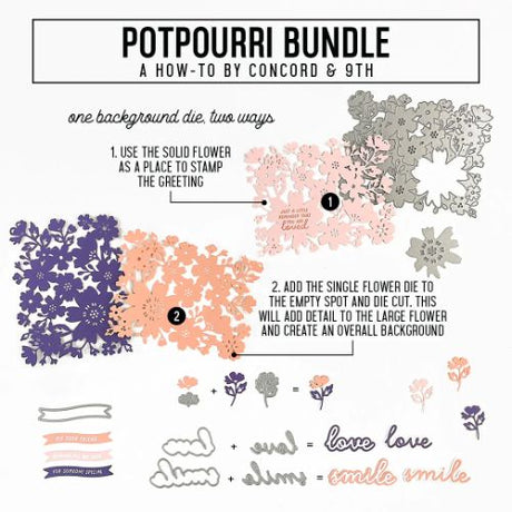 Concord & 9th - Potpourri Stamp Set 3 x 4