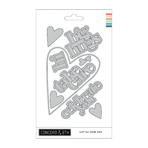 Concord & 9th - Just Say More Dies 13 pieces (Backer: 8.25 x 5.25)