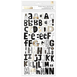 Vicki Boutin Print Shop Thickers Stickers 158/Pkg Alpha/Chipboard, W/Gold Foil