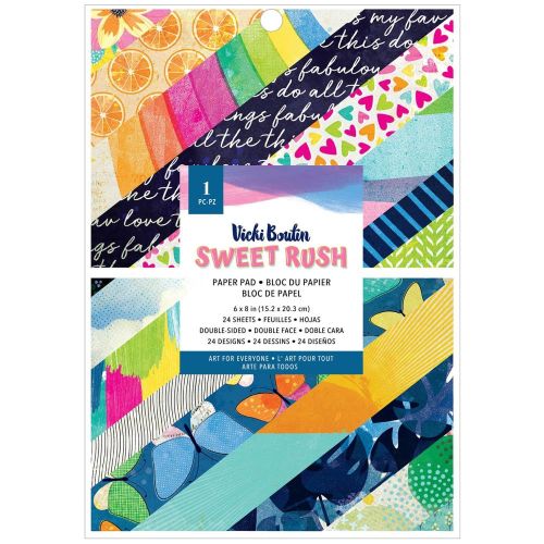 Vicki Boutin Double-Sided Paper Pad 6"X8" 24/Pkg Sweet Rush