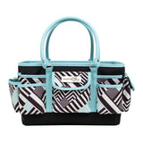 Everything Mary Deluxe Store & Tote Craft Organizer, Teal Geometric - Postage as per Actual