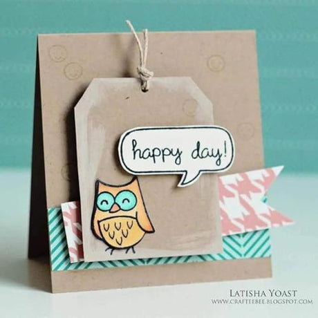 Lawn Fawn - Happy Everything Clear Stamps - Yellowed