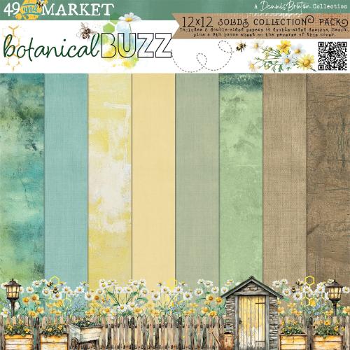 49 And Market Collection Pack 12"X12"-Botanical Buzz Solids - Postage as per Actual