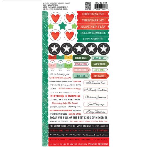 49 And Market Cardstock Stickers- Mistletoe And Memories - Postage as per Actual
