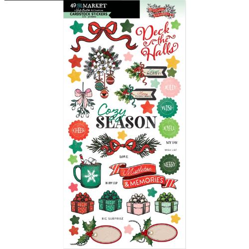 49 And Market Cardstock Stickers- Mistletoe And Memories - Postage as per Actual