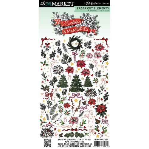 49 And Market Laser Cut Outs-Foliage - Mistletoe And Memories - Postage as per Actual
