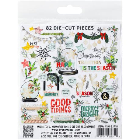 49 And Marketing Die-Cuts-Foiled - Mistletoe And Memories