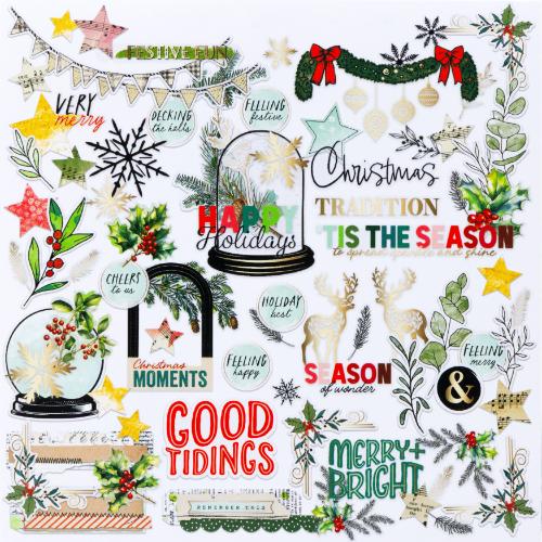 49 And Marketing Die-Cuts-Foiled - Mistletoe And Memories