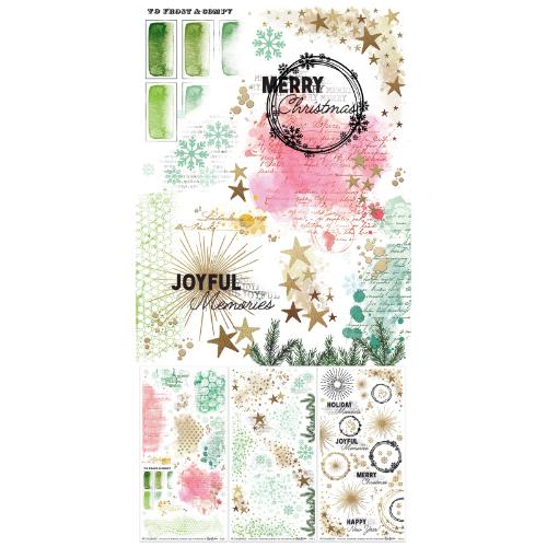 49 And Market Rub-On Transfer Set-Blendable, Mistletoe And Memories - Postage as per Actual