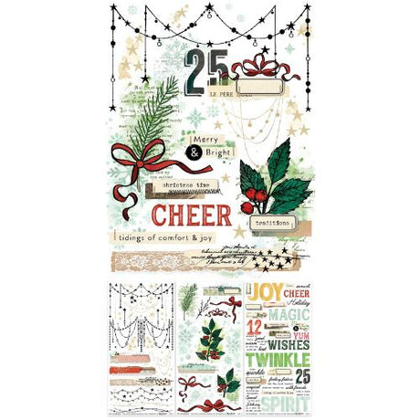 49 And Market Rub-On Transfer Set-Essential, Mistletoe And Memories - Postage as per Actual
