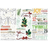 49 And Market Rub-On Transfer Set-Essential, Mistletoe And Memories - Postage as per Actual