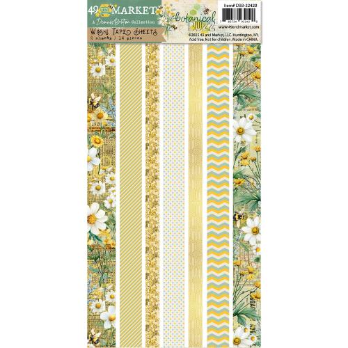 49 And Market Washi Tape Sheets-Botanical Buzz - Postage as per Actual