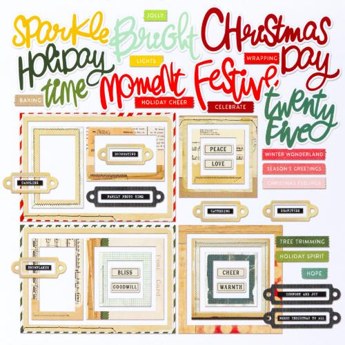 49 And Market Chipboard Set-Basics - Mistletoe And Memories