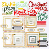 49 And Market Chipboard Set-Basics - Mistletoe And Memories