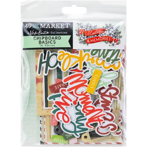 49 And Market Chipboard Set-Basics - Mistletoe And Memories