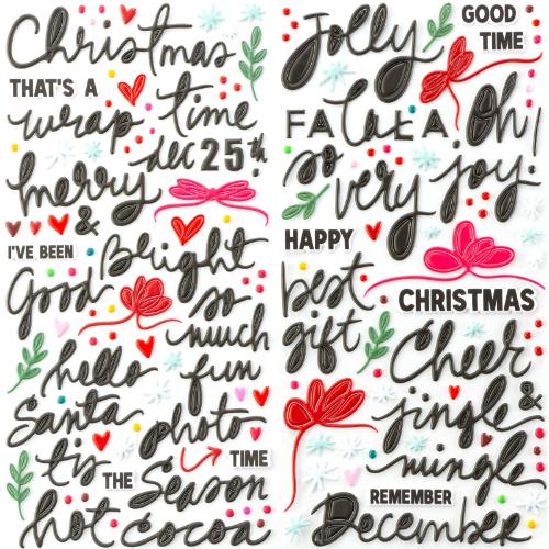 49 And Market Puffy Stickers - Mistletoe And Memories - Postage as per Actual