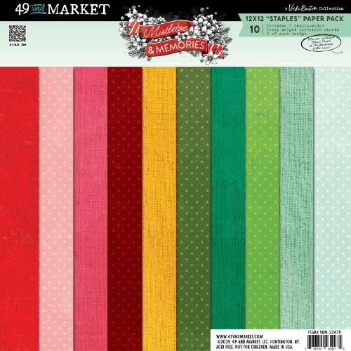 49 And Market Staples Pack 12"X12"-Mistletoe And Memories - Postage as per Actual