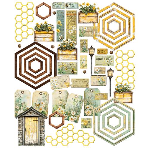 49 And Marketing Die-Cuts-Elements, Botanical Buzz