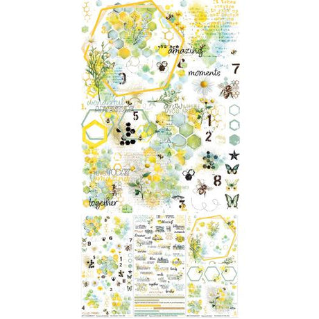 49 And Market Rub-On Transfer Set 6"X12"-Botanical Buzz - Postage as per Actual