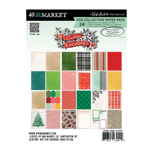 49 And Market Paper Pack 6"X8" - Mistletoe And Memories
