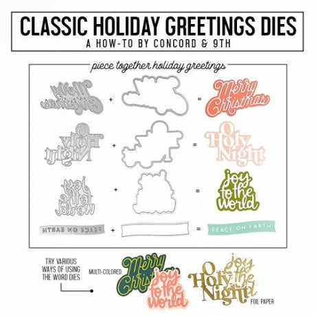 Concord & 9th - Classic Holiday Greetings Dies