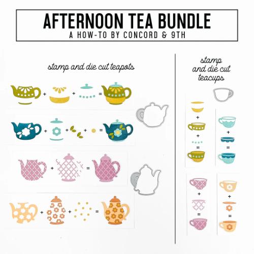 Concord & 9th - Afternoon Tea Stamp and Die Bundle