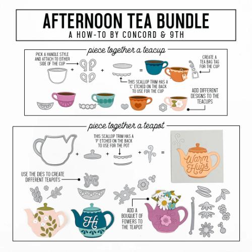 Concord & 9th - Afternoon Tea Stamp and Die Bundle