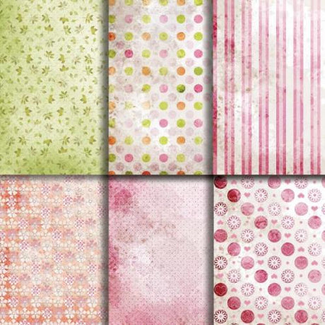 Polkadoodles - Scrumptious Sugar 6 x 6 Craft Papers