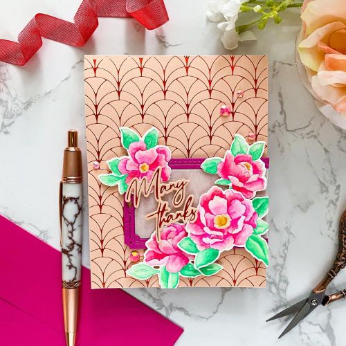 Pinkfresh Studio - Peony Fantasy stamp