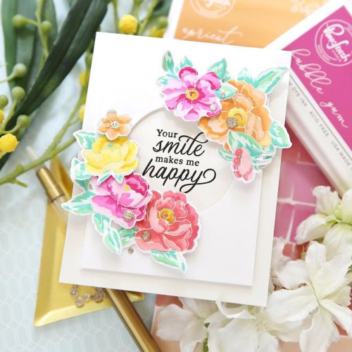 Pinkfresh Studio - Peony Fantasy stamp