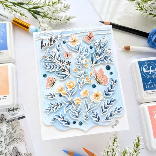 Pinkfresh Studio - Butterfly Garden stamp