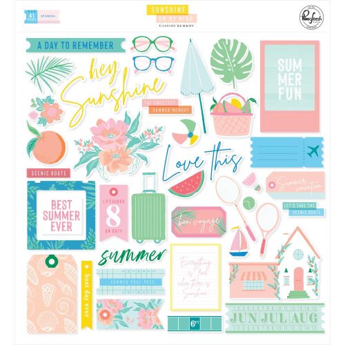 Pinkfresh Studio - Sunshine on my Mind: Ephemera Pack