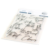 Pinkfresh Studio - Modern Script Sentiments stamp