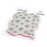 Pinkfresh Studio - Cling Rubber Background Stamp A2 Snowflakes