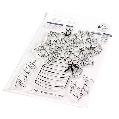 Pinkfresh Studio - Inky Bouquet stamp