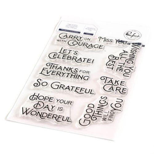 Pinkfresh Studio - Wonderful Sentiments stamp