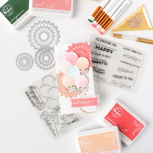 Pinkfresh Studio - Ribbons & Balloons stamp