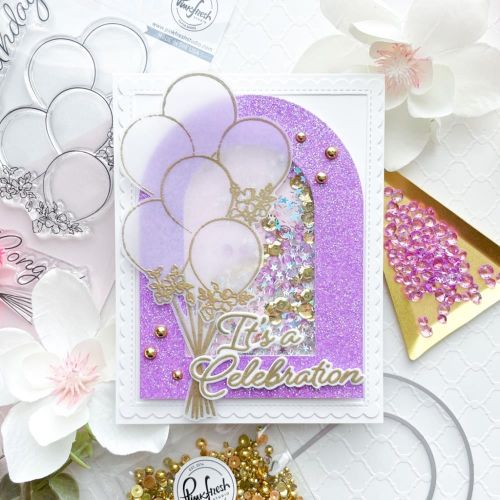 Pinkfresh Studio - Ribbons & Balloons stamp