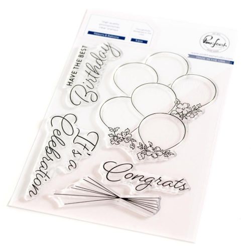 Pinkfresh Studio - Ribbons & Balloons stamp