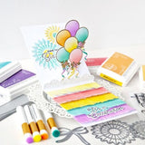 Pinkfresh Studio - Ribbons & Balloons stencil