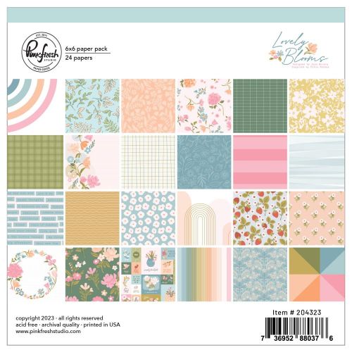 Pinkfresh Studio - Lovely Blooms: 6 x 6 paper pack