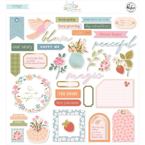 Pinkfresh Studio - Lovely Blooms: Ephemera Pack