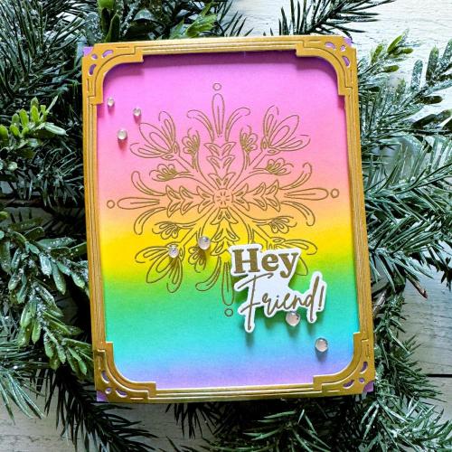 Pinkfresh Studio - Folk Snowflake stamp