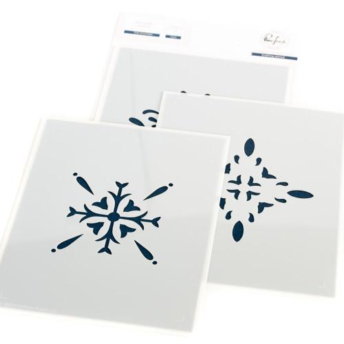 Pinkfresh Studio - Folk Snowflake stencil