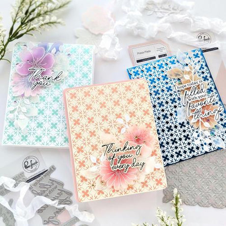 Pinkfresh Studio - Favorite Things Sentiments press plate