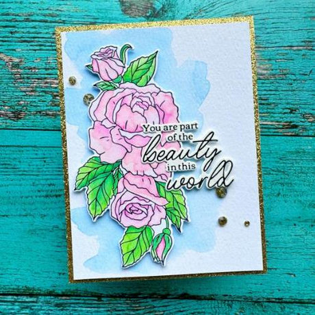 Pinkfresh Studio - Favorite Things Sentiments press plate