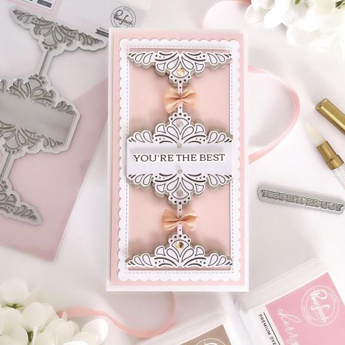 Pinkfresh Studio - Deco Sentiment Backdrop press plate