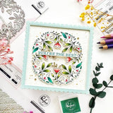 Pinkfresh Studio - Floral Round Frame die