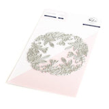 Pinkfresh Studio - Floral Round Frame press plate