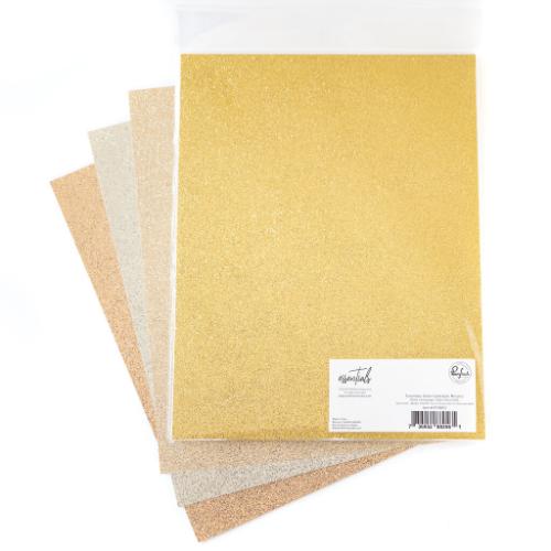 Pinkfresh Studio - Essentials Glitter Cardstock: Metallics